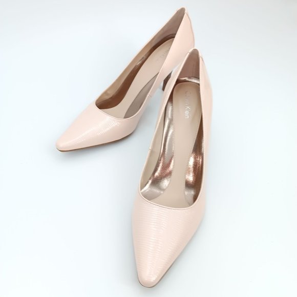 CALVIN KLEIN DOLLY CREAM/PINK 7.5M HEELS - Picture 7 of 14